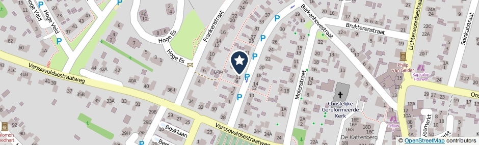 Kaartweergave Batavenstraat 13 in Aalten