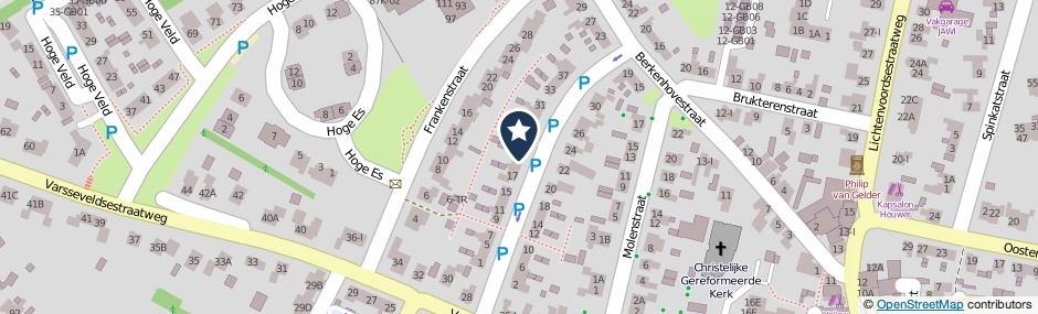 Kaartweergave Batavenstraat 21 in Aalten