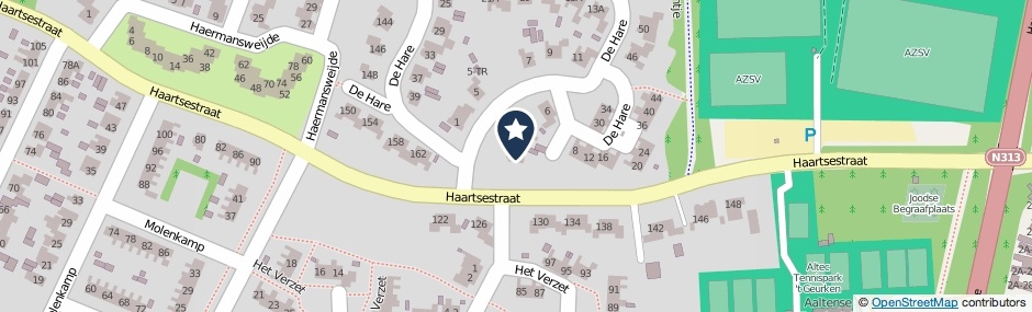 Kaartweergave De Hare 2 in Aalten