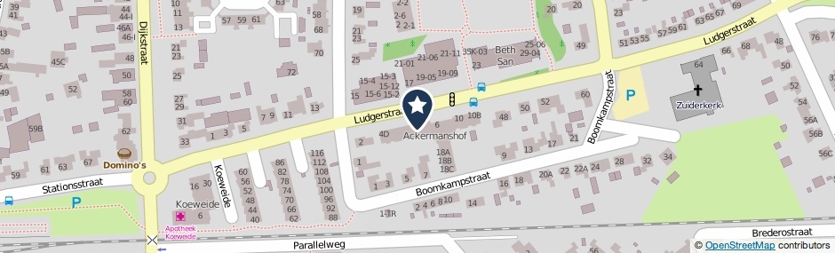 Kaartweergave Ludgerstraat 4 in Aalten