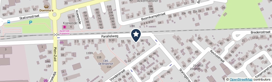 Kaartweergave Parallelweg 14 in Aalten