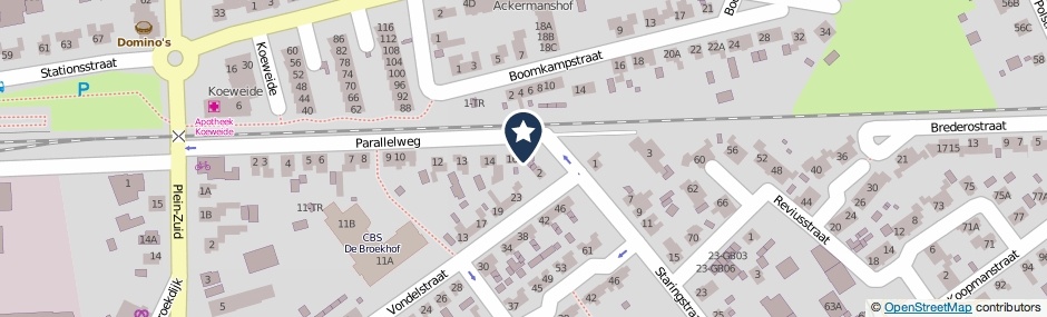 Kaartweergave Parallelweg 17 in Aalten