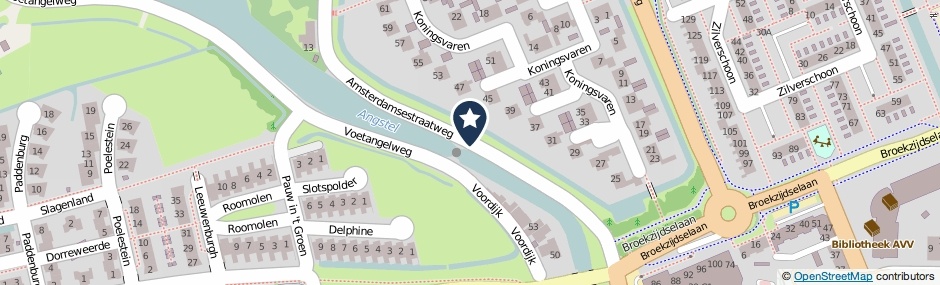 Kaartweergave Amsterdamsestraatweg in Abcoude