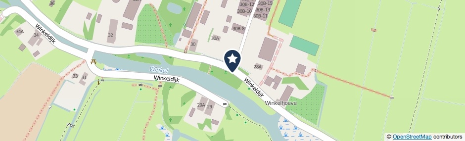 Kaartweergave Winkeldijk in Abcoude