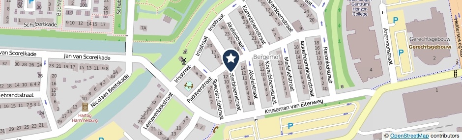 Kaartweergave Boterbloemstraat in Alkmaar