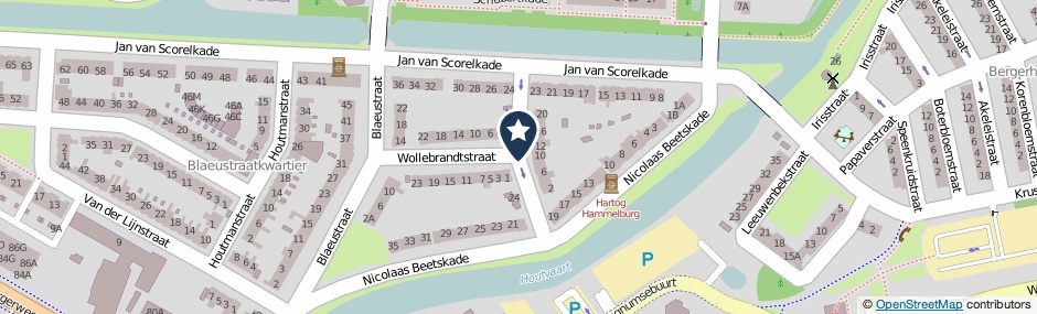 Kaartweergave Emanuel De Wittestraat in Alkmaar