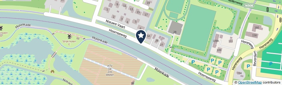 Kaartweergave Hoornseweg in Alkmaar