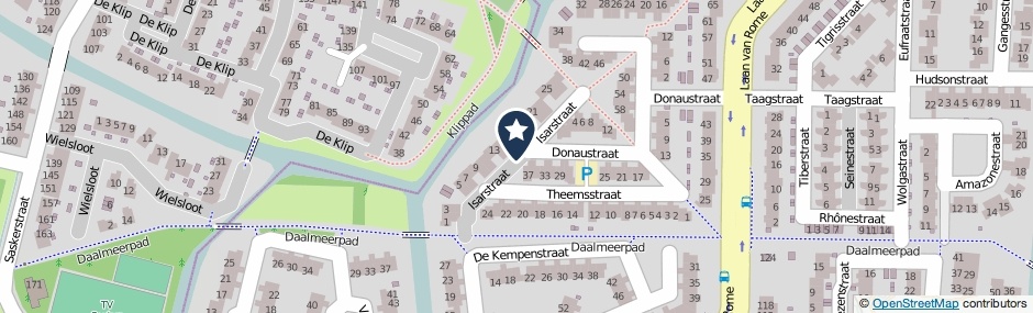 Kaartweergave Isarstraat in Alkmaar