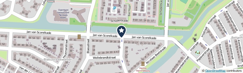 Kaartweergave Jan Van Scorelkade in Alkmaar