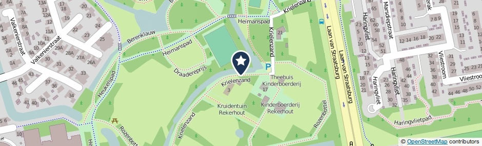 Kaartweergave Krielenzand in Alkmaar