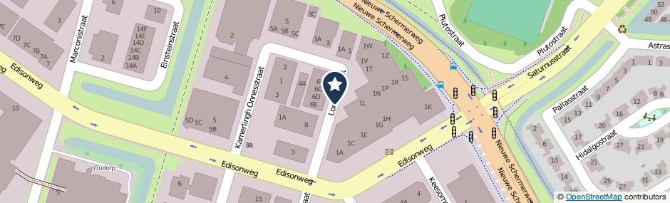 Kaartweergave Lorentzstraat in Alkmaar