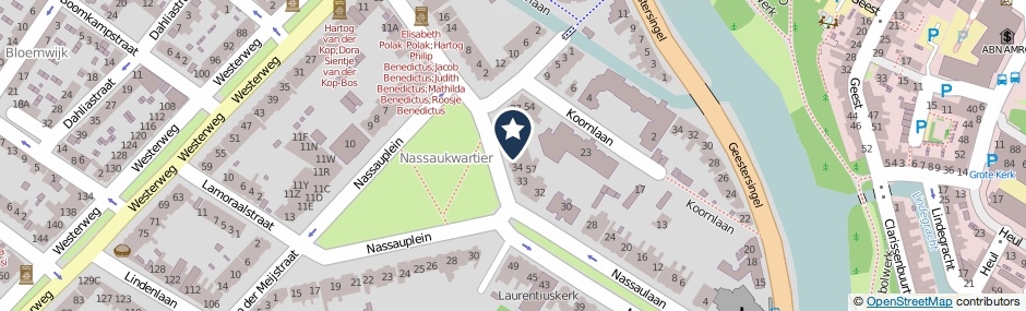 Kaartweergave Nassauplein 35 in Alkmaar