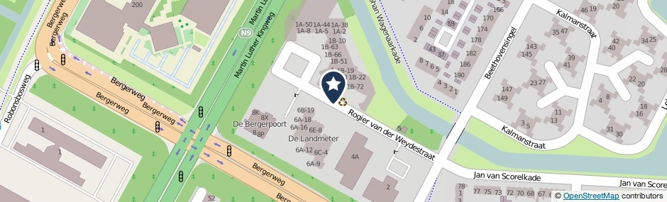 Kaartweergave Rogier Van Der Weydestraat in Alkmaar