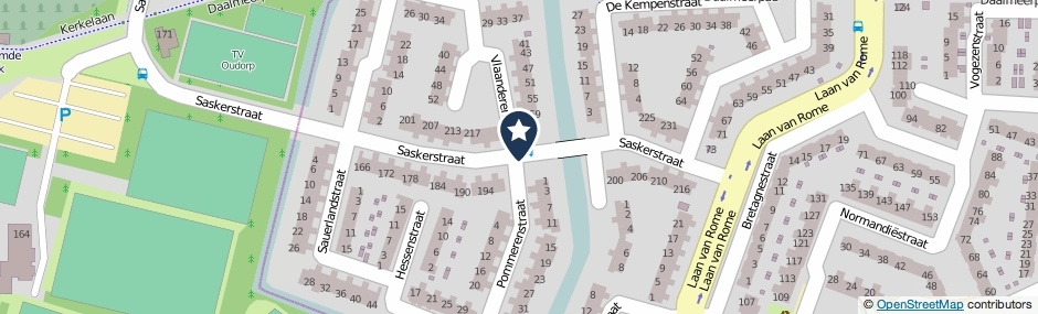 Kaartweergave Saskerstraat in Alkmaar