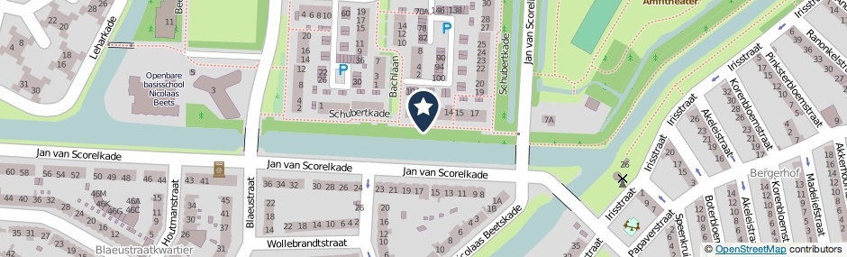 Kaartweergave Schubertkade in Alkmaar