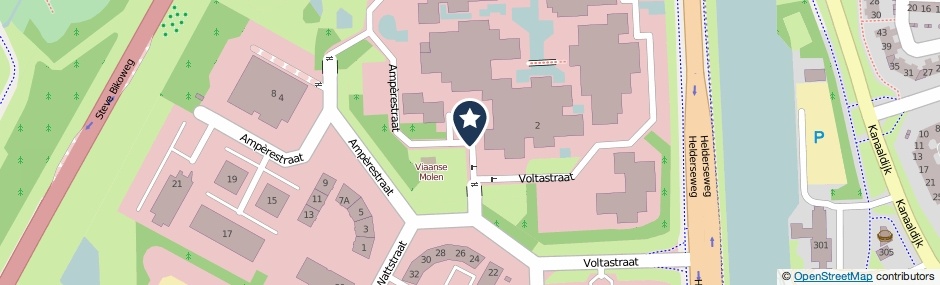Kaartweergave Voltastraat in Alkmaar