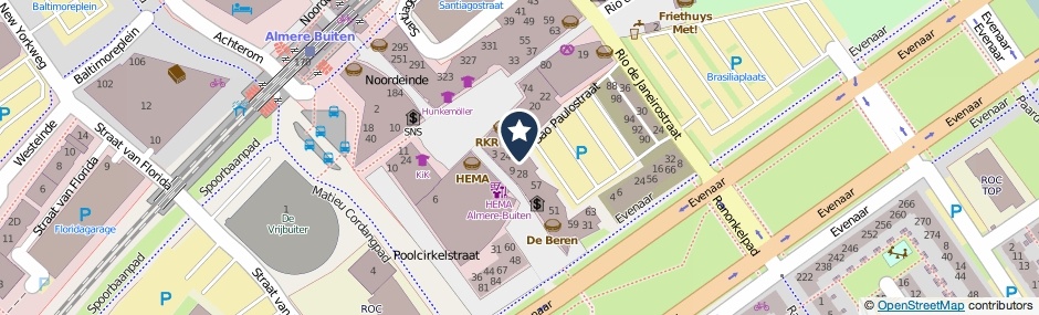 Kaartweergave Globeplein 58 in Almere