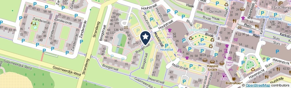 Kaartweergave Houtstraat in Almere
