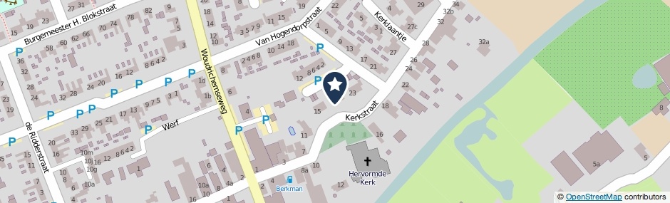 Kaartweergave Kerkstraat 19 in Almkerk