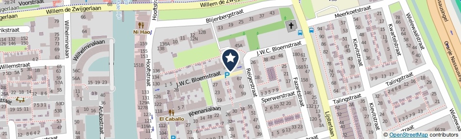 Kaartweergave J.W.C. Bloemstraat in Alphen Aan Den Rijn