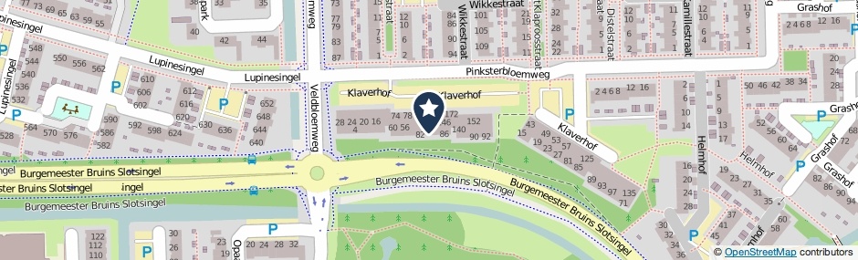 Kaartweergave Klaverhof 110 in Alphen Aan Den Rijn