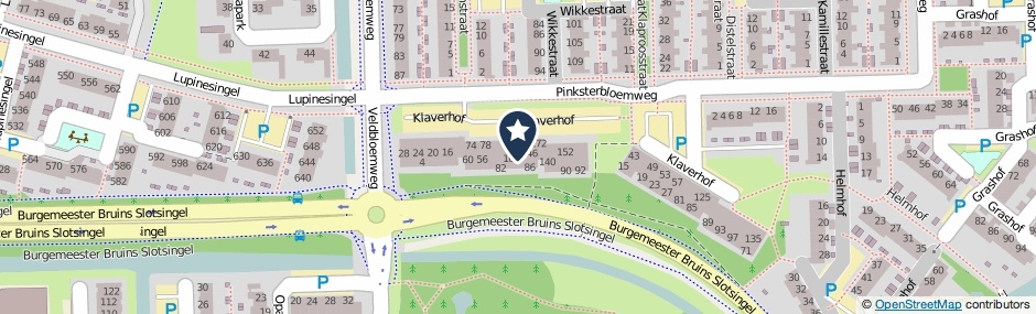 Kaartweergave Klaverhof 98 in Alphen Aan Den Rijn