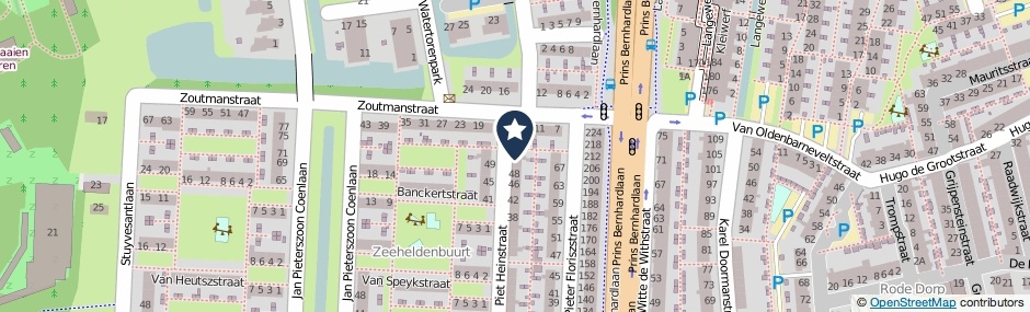 Kaartweergave Piet Heinstraat 52 in Alphen Aan Den Rijn
