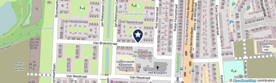 Kaartweergave Van Brakelstraat 12 in Alphen Aan Den Rijn