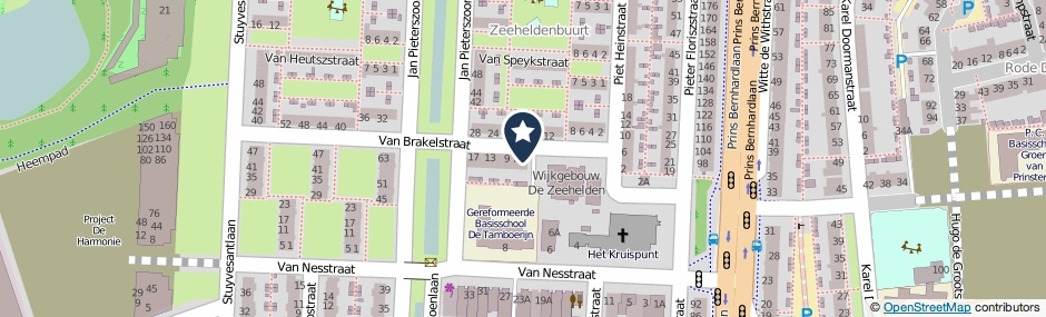 Kaartweergave Van Brakelstraat 5 in Alphen Aan Den Rijn