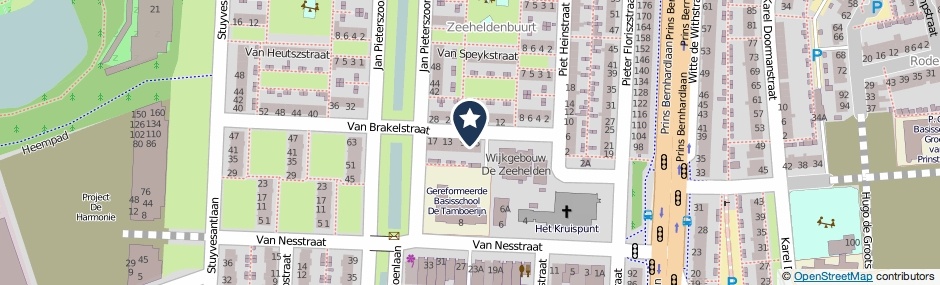 Kaartweergave Van Brakelstraat 7 in Alphen Aan Den Rijn