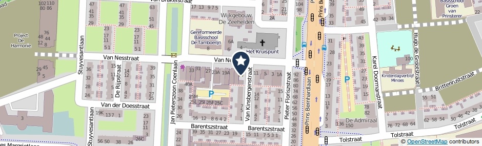 Kaartweergave Van Nesstraat 13 in Alphen Aan Den Rijn