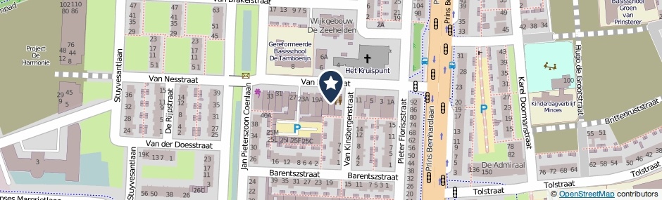 Kaartweergave Van Nesstraat 15 in Alphen Aan Den Rijn