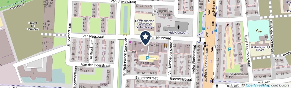 Kaartweergave Van Nesstraat 27 in Alphen Aan Den Rijn