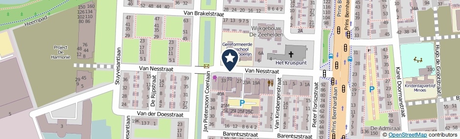 Kaartweergave Van Nesstraat in Alphen Aan Den Rijn