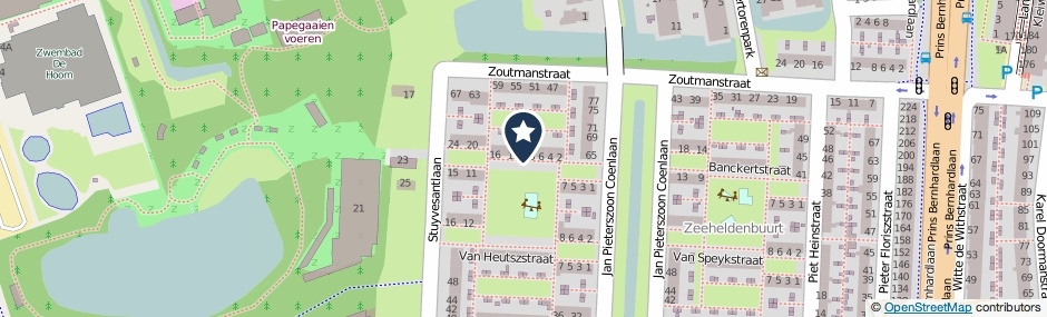 Kaartweergave Van Riebeekstraat in Alphen Aan Den Rijn