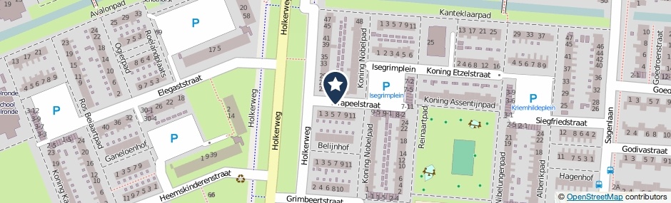 Kaartweergave Firapeelstraat in Amersfoort
