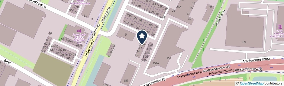 Kaartweergave Xenonweg 3-11 in Amersfoort
