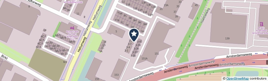 Kaartweergave Xenonweg 3-20 in Amersfoort