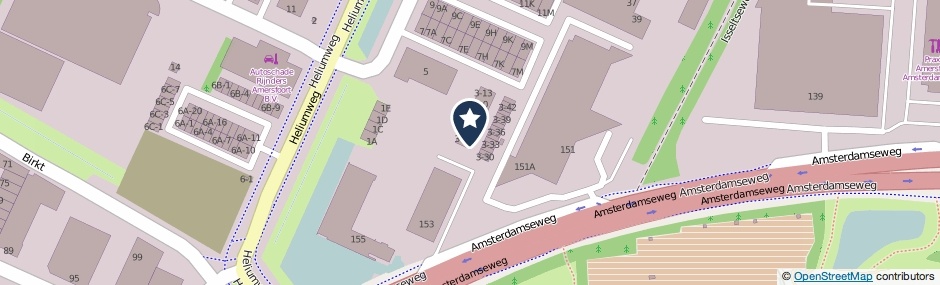 Kaartweergave Xenonweg 3-29 in Amersfoort