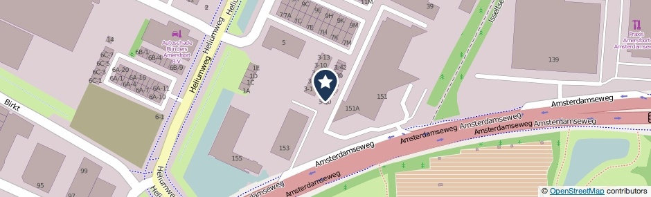 Kaartweergave Xenonweg 3-31 in Amersfoort