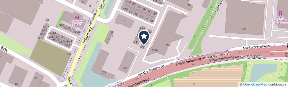 Kaartweergave Xenonweg 3-33 in Amersfoort