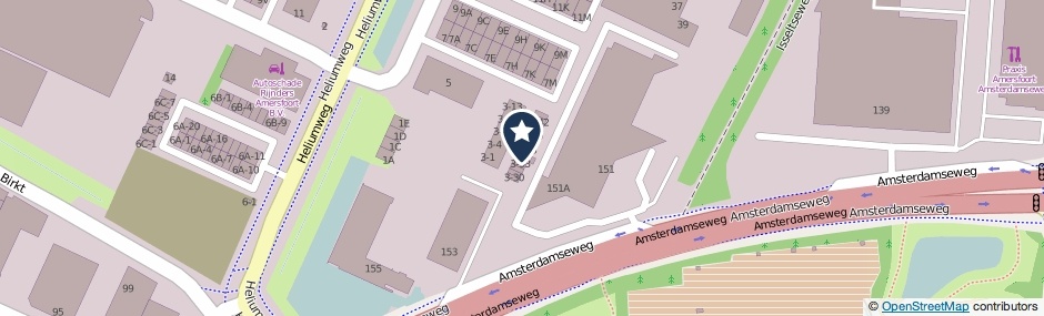 Kaartweergave Xenonweg 3-34 in Amersfoort