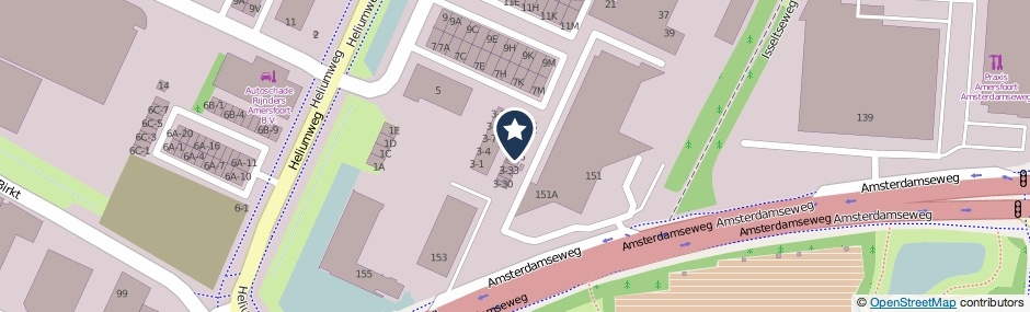 Kaartweergave Xenonweg 3-36 in Amersfoort