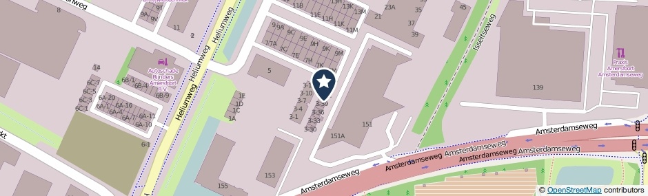 Kaartweergave Xenonweg 3-41 in Amersfoort