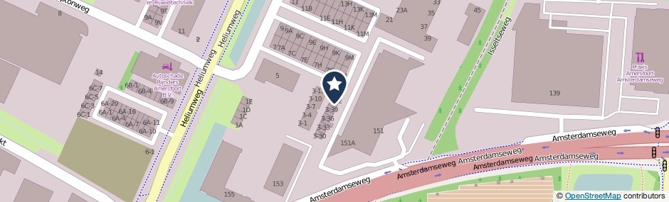 Kaartweergave Xenonweg 3-42 in Amersfoort