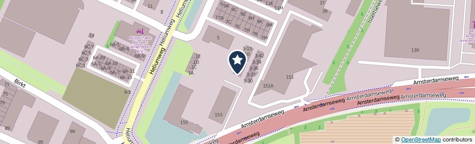Kaartweergave Xenonweg 3-45 in Amersfoort