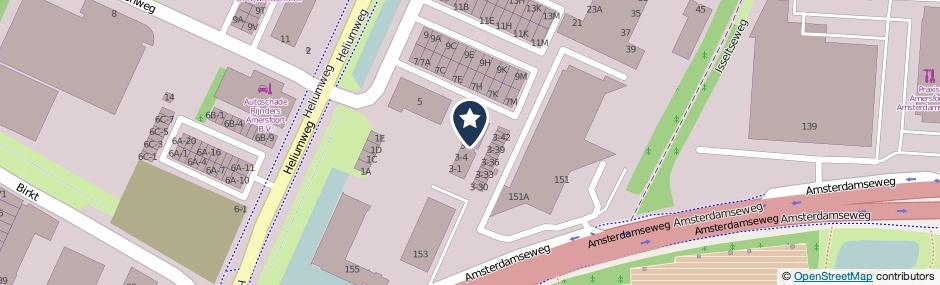 Kaartweergave Xenonweg 3-52 in Amersfoort