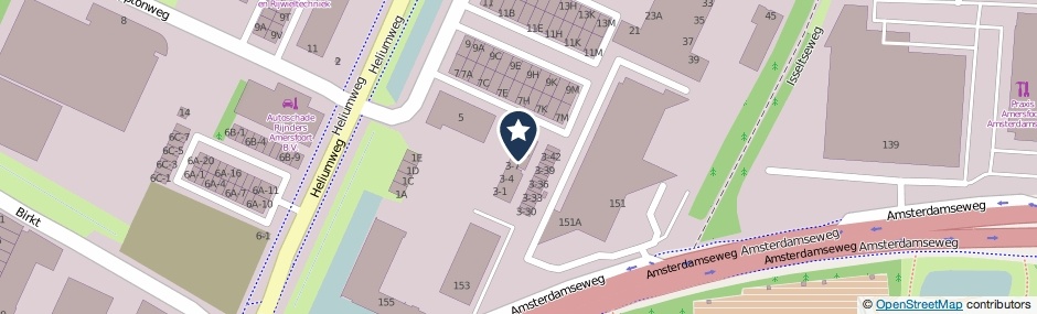 Kaartweergave Xenonweg 3-53 in Amersfoort