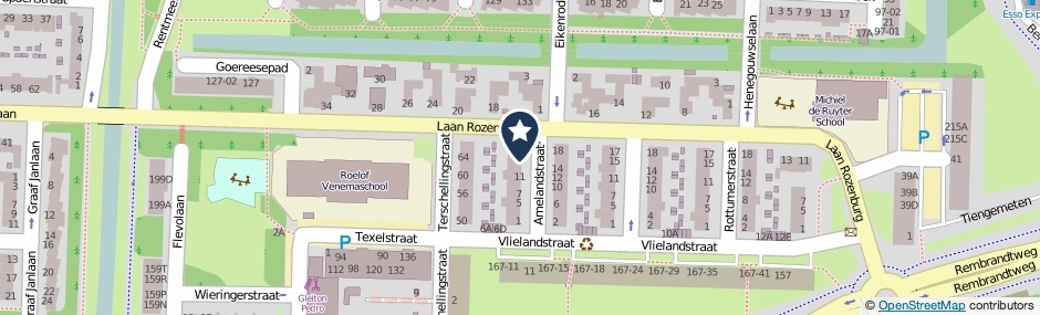 Kaartweergave Amelandstraat 15 in Amstelveen