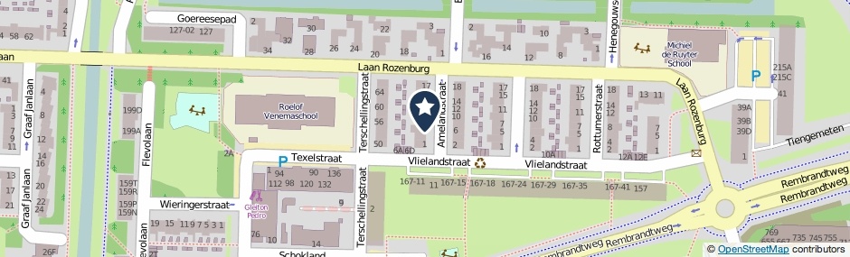 Kaartweergave Amelandstraat 5 in Amstelveen